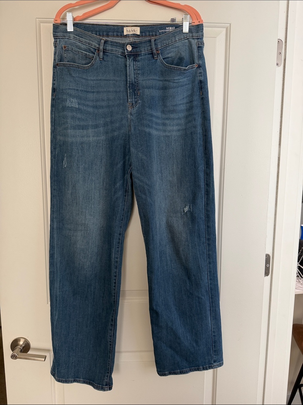 Wide leg high rise Nicole miller jeans